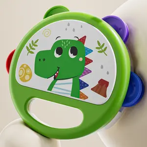 Baby Hand Clap Drum Toy, Fun Animal Cartoon Design, Portable Easy Grip, Early Education Sensory Gift for 12+ Months, Perfect Birthday Present