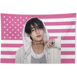 Sunghoon Tapestries 3x5ft Sunghoon Flag Fresh Love Sunghoon Merch USA Flag Tapestry for Bedroom