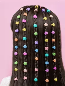 Random Color Cute Mini Flower Design Hair Clip, Colorful Hair Accessories for Women & Girls, Simple Style Plain Color Temperament Seamless Bangs Clip for Party, Daily Clothing Decor, Flower Hair Pin, Super Cute Clips