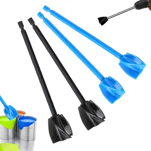 4 Pcs Resin Mixer Paddles for Drill Plastic Epoxy Mixer Reusable Paint Mixer Paint Stirrer Drill Mixing Attachment