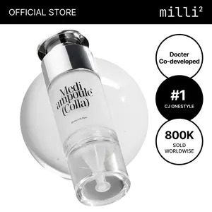[millimilli] Medi Ampoule Colla | Collagen Serum for Dewy Glass Skin | 237% Hydration Support for 24h, Niacinamide | Radiance Ampoule for Dull Tired Skin | Korean Skin Care