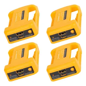 USB Adapter Fits for Dewalt 20V Battery, Adapter with Type-C and USB-C Output Ports for Outdoor Indoor Work TikTokShopBlackFriday