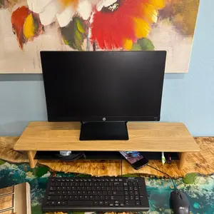 Monitor stand with shelf, Monitor riser with storage r