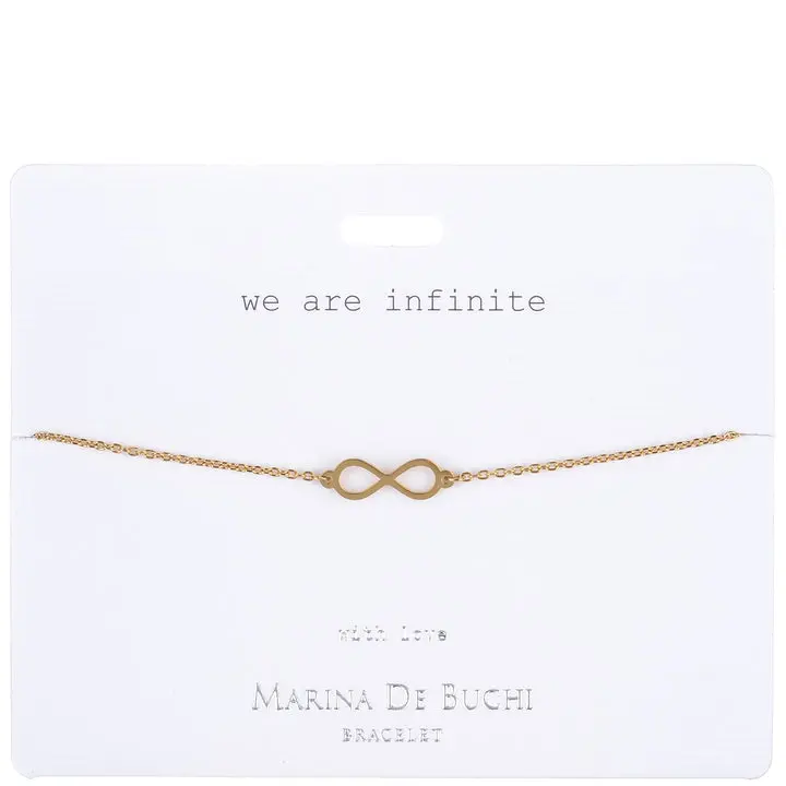 ‘We are Infinite’ Gold-Plated Eternity Bracelet