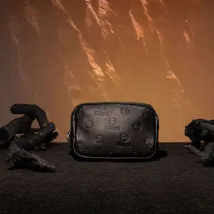 Crossbody Pack Black Luxury Leather