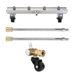 M MINGLE Pressure Washer Undercarriage Cleaner, Under Car Washer, with Swivel Wheel and 2 Extension Wand, 4000 PSI, ChristmasGift