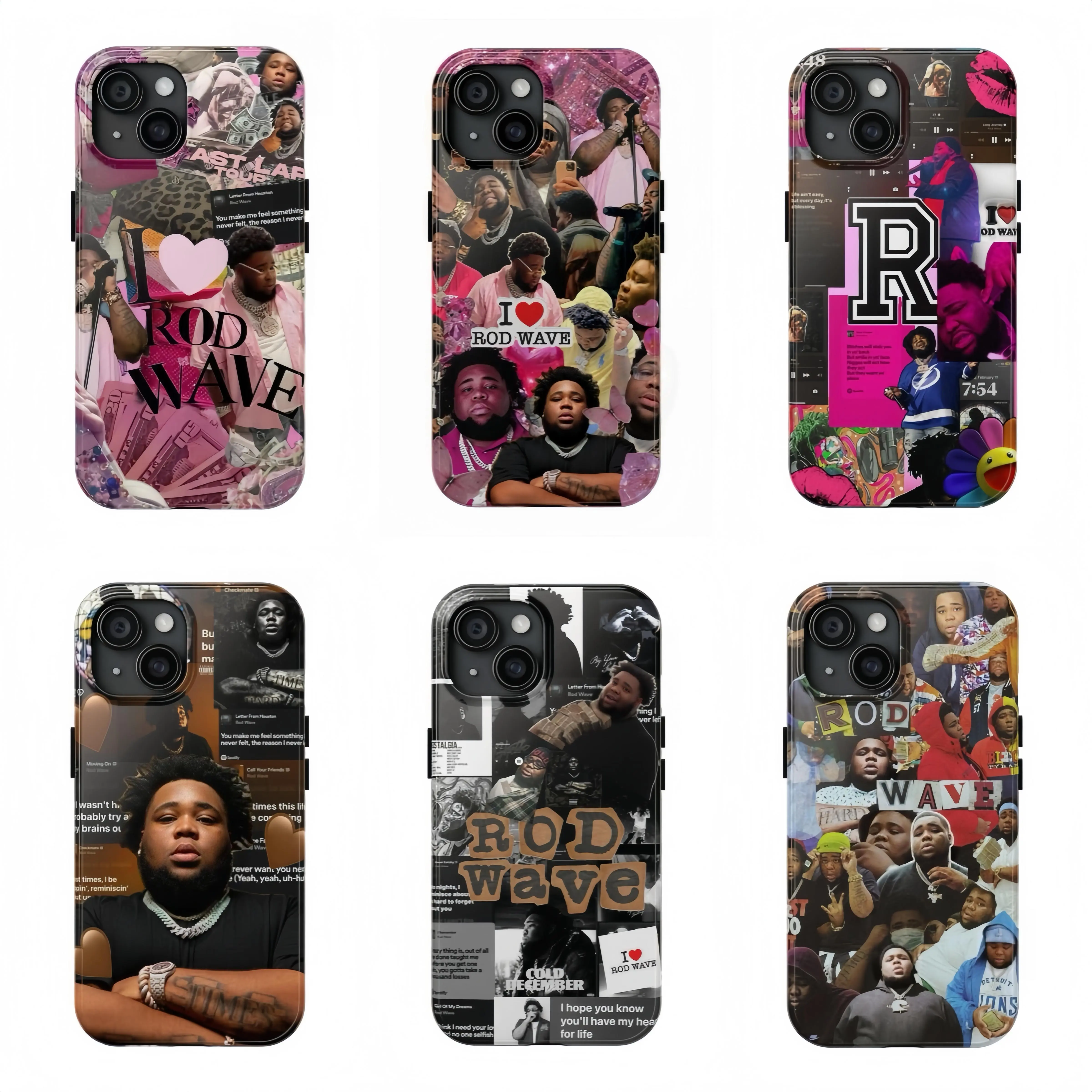 R0d wave Phone Case|Last Lap R0d Wave 2025 Case|R0d Wave Collage Phone Case|Stylish Fan Merch with Vintage Aesthetic & Quote Details|Hip-Hop Rapper Inspired Protective Case For iPhone 17 Pro Max 16 15 14 13 12 11 for Samsung S21 S22 S23 S24 S25 Phone Case