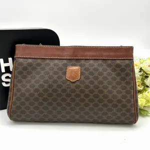 Pre-owned Celine As Shown Mini Bags Vintage Macadam Canvas Clutch Bag ce4505gr