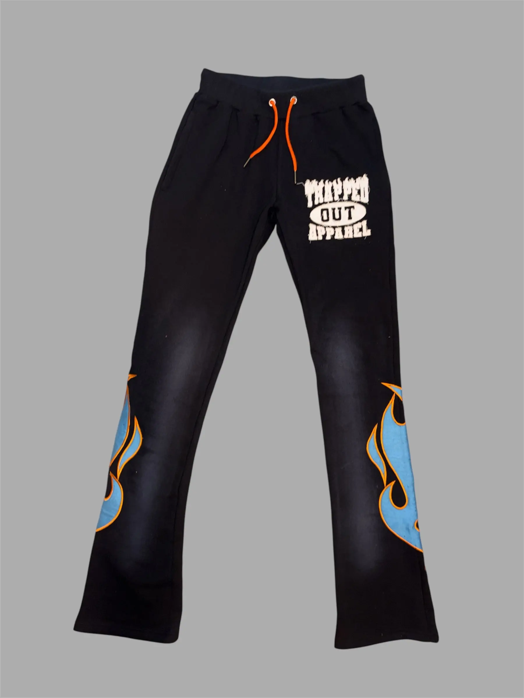 Trap pants 2.0 - SkyBlue/Orange (S)