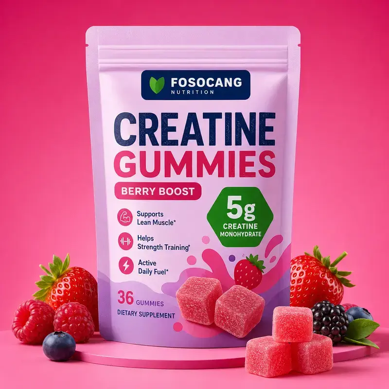 FoSoCang Nutrition Creatine Gummies for Women - Amino Acid Wellness Supplement Supporting Energy, Cognitive Health & Post-Workout Muscle Recovery