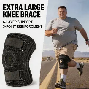 300lbs Large Knee Brace, Patellar Knee Brace, Unisex Sports Knee Pads Joint Support, Knee Brace Stabilizers, Fatigue Relief, Running Aid, Adjustable Design, Durable Material