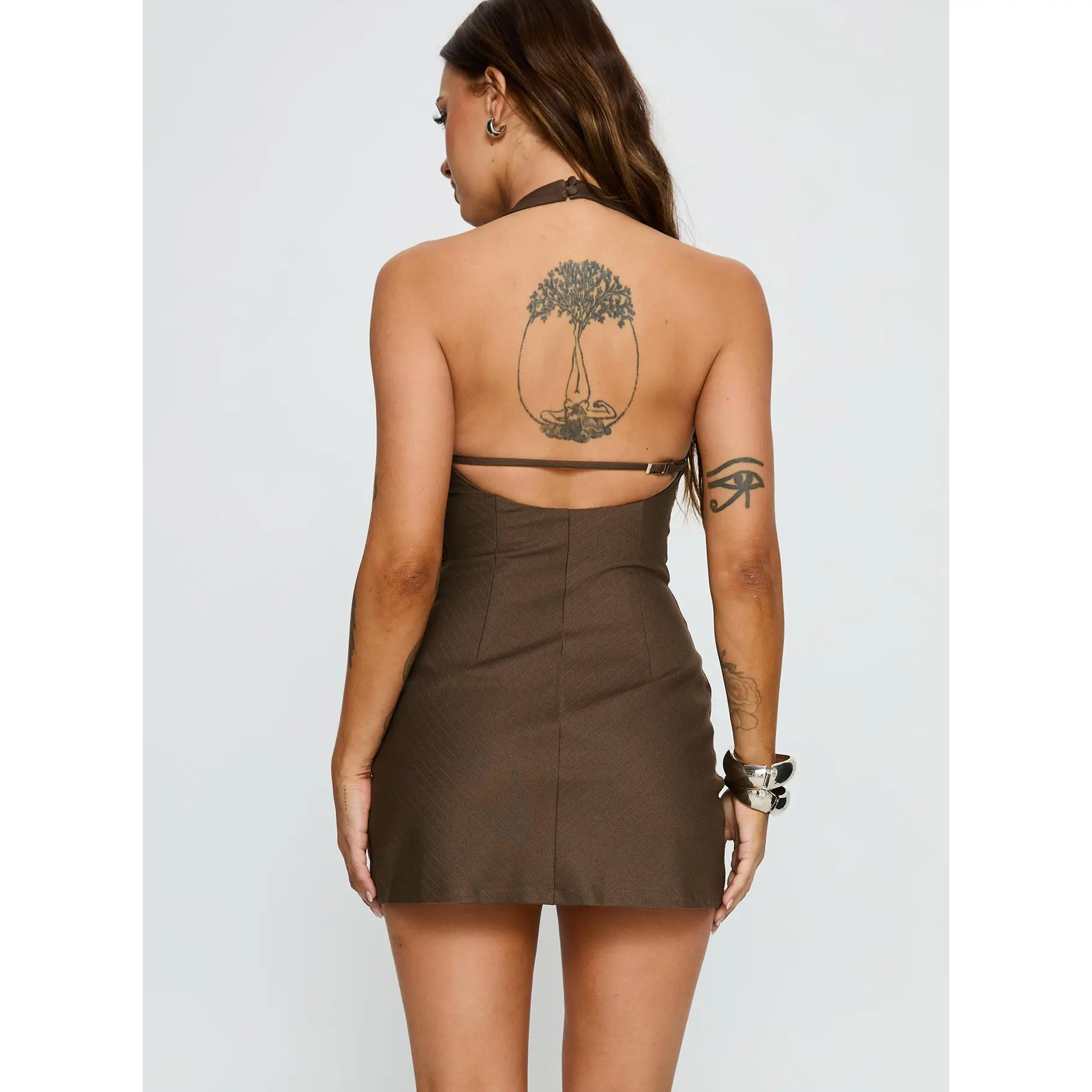 Deona Tailored Mini Dress Brown - TikTok Shop Deona Tailored Mini Dress Brown - TikTok Shop