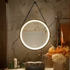 32inch Bathroom Led Classy Vanity Mirror with focused backplane,Black aluminum alloy frame,High Lumen,Dimmable Touch,Wall Switch Control, Anti-Fog ,CRI 95 Adjustable 3000K-4500K-6000K ,IP54 Waterproof   WL