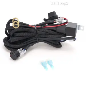 Wiring Harness Kit for Light Bars, Fog Lights, and Work Lights – 12V 40A Power Relay, Blade Fuse – Perfect for Truck, Boat Offroad Installations Automotive Vehicle High Capacity