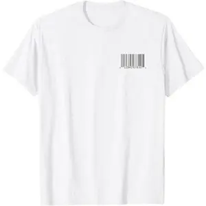 Business Data Sale Label Logo for Bar Code Information T-Shirt