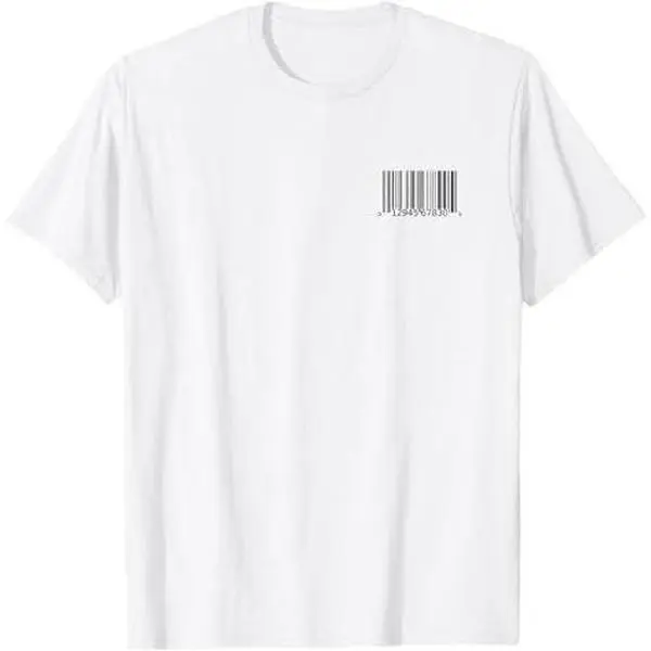 Business Data Sale Label Logo for Bar Code Information T-Shirt