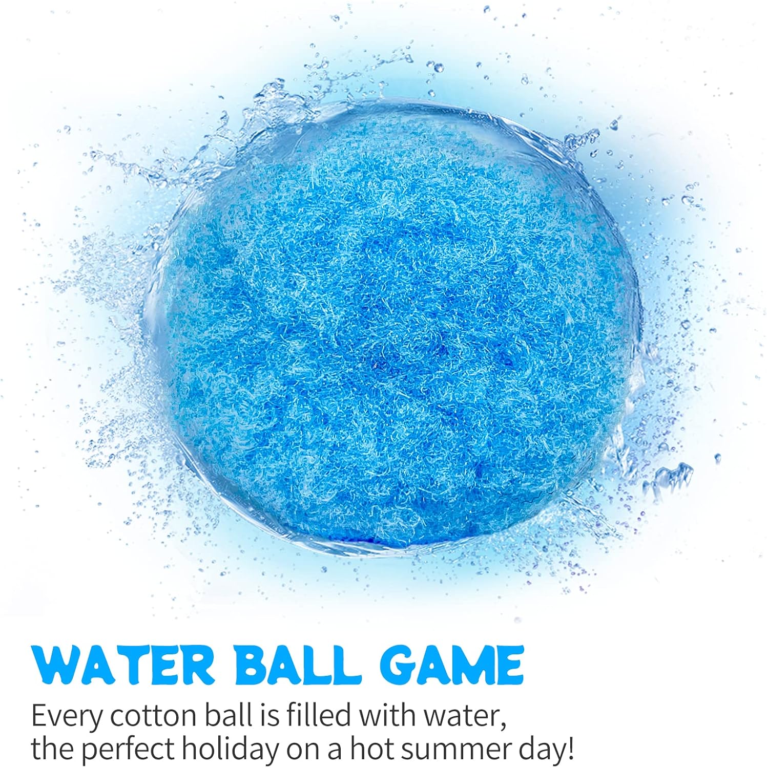 60Pcs Reusable Water Balloons, Cotton Water Balls, Water Balloons for Kids, Summer Toys and Out, Water Splash Balls, Water Balloon Game 60Pcs Reusable Water Balloons, Cotton Water Balls, Water Balloons for Kids, Summer Toys and Out, Water Splash Balls, Water Balloon Game