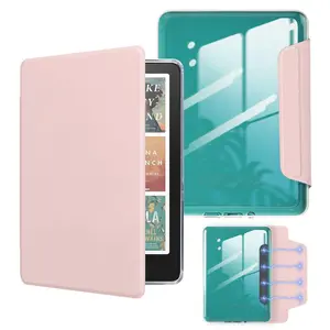 Magnetic Detachable Case for 6 Inch Kindle 11th Generation 2022, Slim Lightweight PU Protective Cover, Auto Wake Sleep Functionality