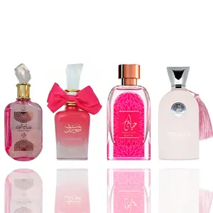 BINT HOORAN ROSE PASSION + DELILAH POUR FEMME + HAYAATI EXOTIC + SABAHAL WARD -- 4 PIECE PINK BUNDLE