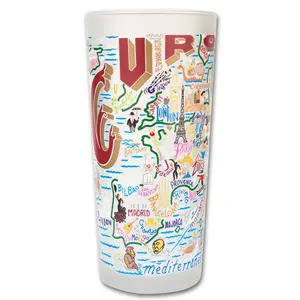 Europe Drinking Glass