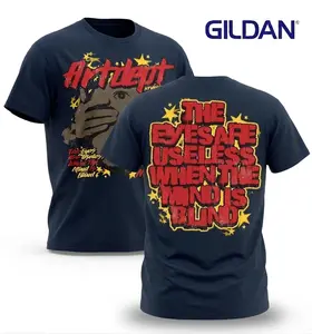Gildan 5000 "The Eyes Are Useless When The Mind Is Blind" Tee S-4XL | Deep Meaning Graphic T-Shirt | 100% Heavyweight Cotton Streetwear | Inspirational Quote Men's Top | Bold Statement Shirt for Thinkers | Viral Men's Clothing