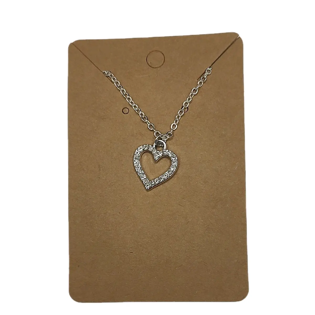 Heart Necklace with Heart Pendant and Chain