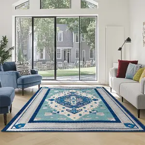 Velvet + soft and comfortable geometric ethnic style European texture pattern printed carpet, home decoration carpet, living room large carpet, sofa cushion, door mat, coffee table mat, bedroom carpet, bedside carpet