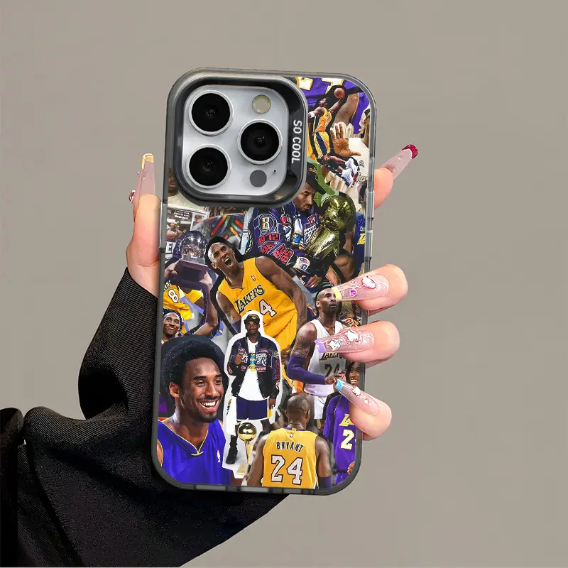 Kobe IPhone 17 Promax Phone Case Anti Drop Case Suitable For IPhone 16 15 14 13 12 11 Xs Plus Samsung S25 S24 S23 S22 Ultra FE Acrylic Protective Shockproof Rugged Case Basketball