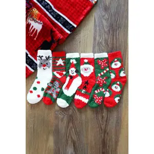 Santa Claus Snowman Rudolph Soft Socks