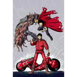 Dopamine Decor Manga Canvas Poster-Akira Classic Anime Comic Cartoon Movie Action Wall Art Home - POSTER 20x30 Colorful Gifts Room Decoration Ornaments Artistic Print Photo
