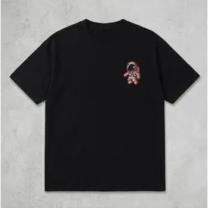 Cosmic Explorer Astronaut T-Shirt, Men's Sports Outerwear for Casual Outdoor Activities Hockey Jersey Winter Olympics