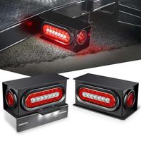 Red White Oval+ Red Marker Trailer Light Box