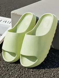 Men's Thick Sole Comfortable Slippers, Outdoor Travel Beach Walking, Indoor Anti-Slip Cool Sandals, Casual Eva Shoes All Seasons