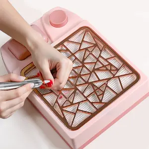 Compact Nail Dust Collector Fan, Powerful Suction with Detachable Paper Filter, Essential Tool for Manicure Professionals & Home Use