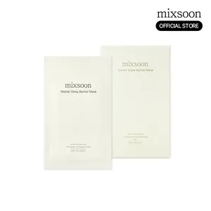 [mixsoon Official Shop] Master Deep Barrier Sheet Mask 5EA - Moisturizing Barrier Mask with Centella Asiatica, Madecassoside & Ceramide NP, Korean Skincare for Glass Skin