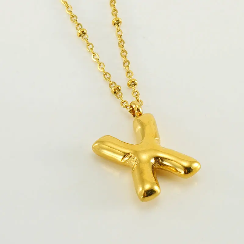 Gold X (with chain)
