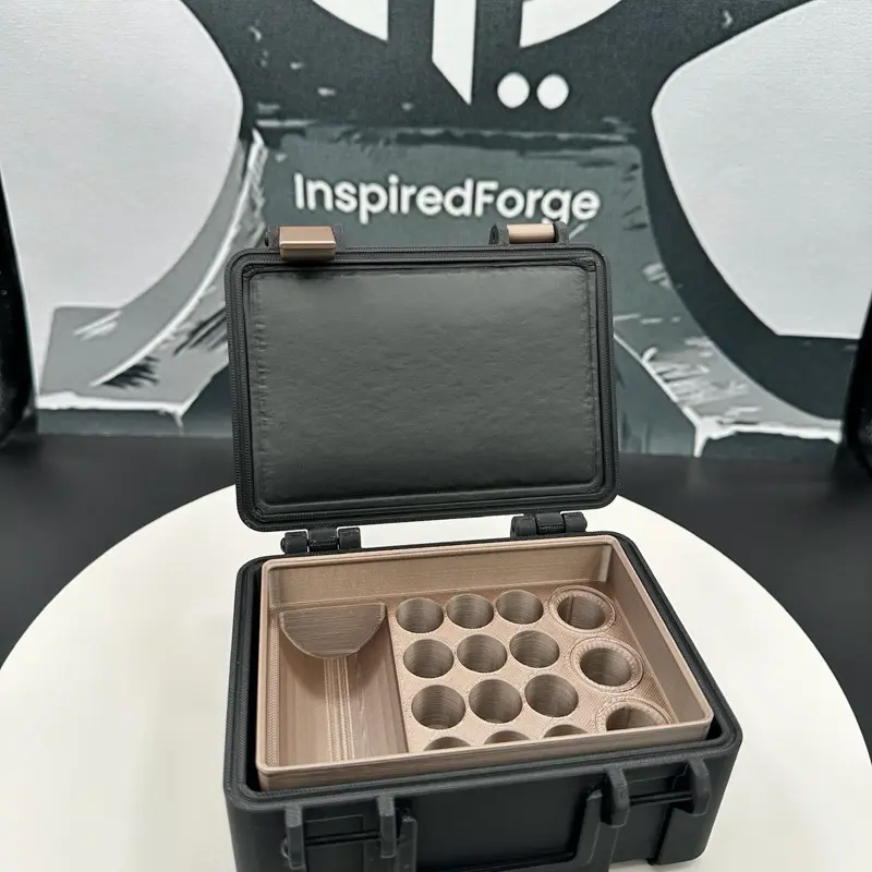 Peptide Storage Case - High Quality Insulin Case with Secure Slots for Peptide Bottles - Ideal for Travel and Storage Boxes Vial Organization Matte Organizer Box