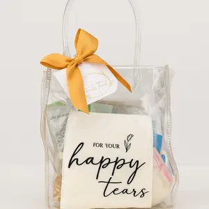 A Brides Final Touch Kit with Handle Clear Bag 20 Must-Have Items for Big Wedding Day Compact Bridal Shower Gift Lightweight Versatile 6x2x5in