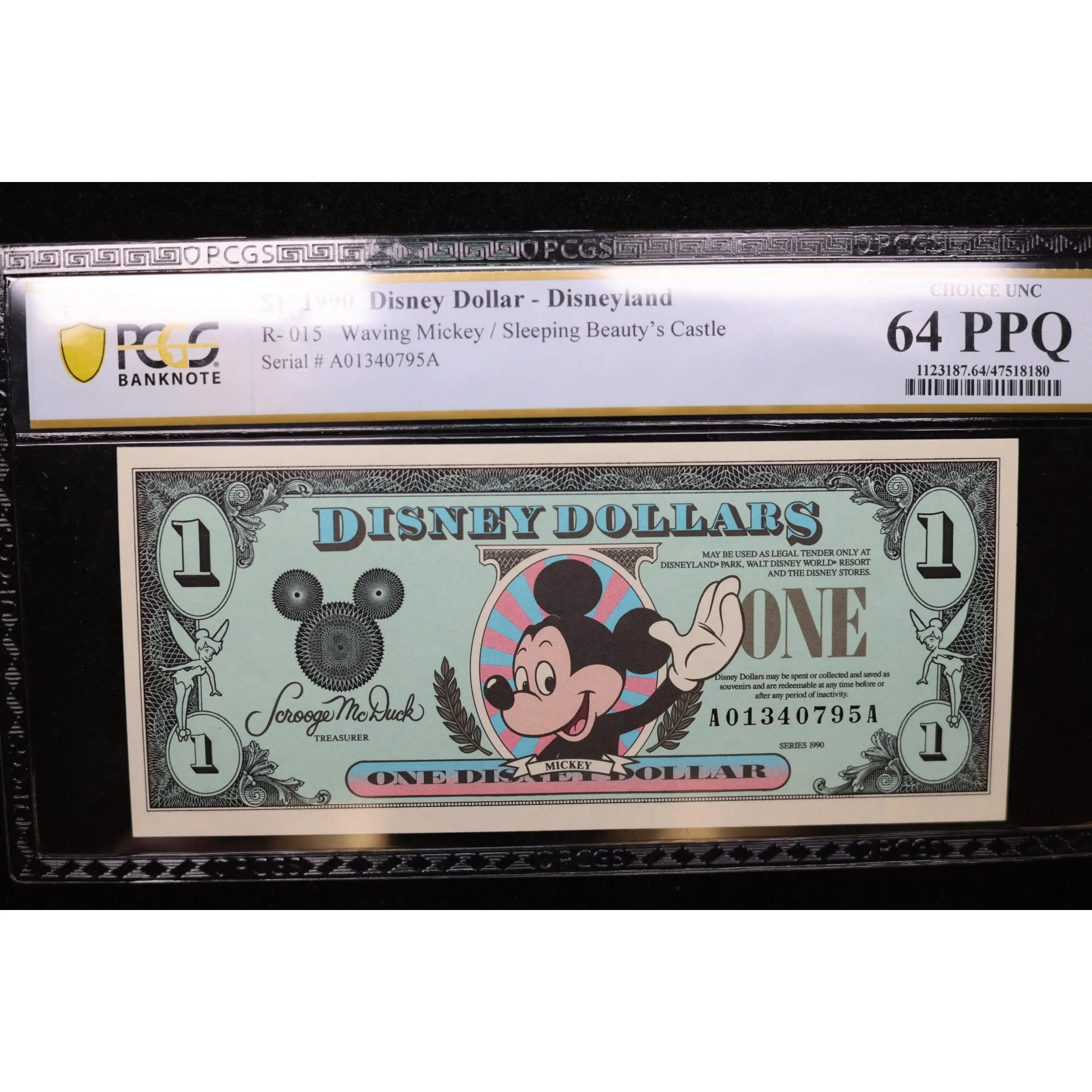 1990 $1, DISNEY DOLLAR - Disney World.. Store Sale #30109