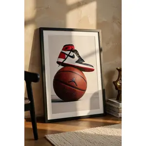 [ UNFRAMED POSTER - SALE UP TO 45% ] Michael Jordan Sneaker Poster, Basketball Shoe Wall Art, Hypebeast Room Decor Gift