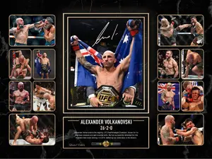 Alexander “The Great” Volkanovski Limited Edition Autographed Collectible Display - Unframed