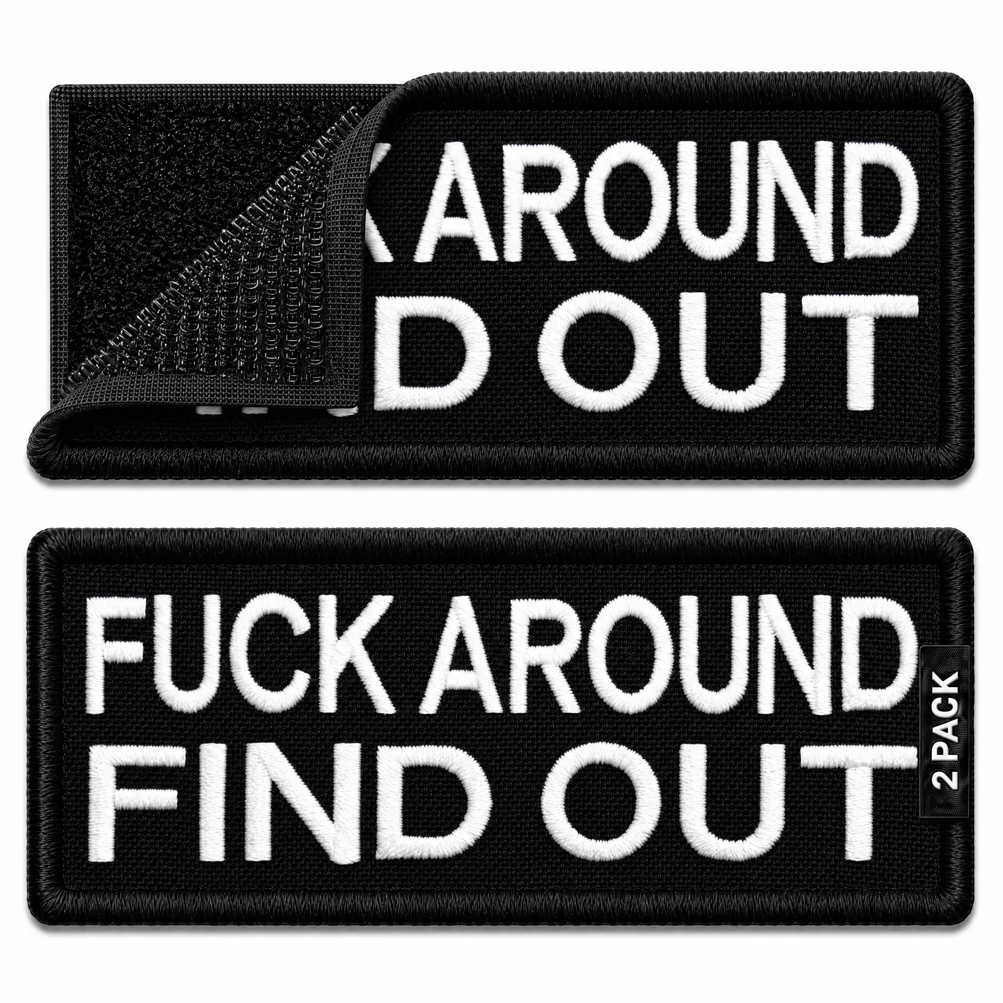 Fuck Around and Find Out Patch, Embroidered Hook & Loop