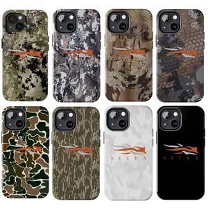 Vintage Sitka Waterfowl Camo Hunting Phone Case Aesthetic For iPhone 16 15 14 13 12 11, Outdoor, Cellphone