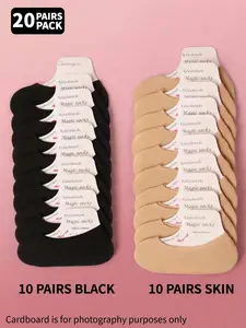 10 Pairs Women's Invisible Socks, Casual Non-Slip Cushioned Ankle Socks, Perfect for Loafers and Boat Shoes, Skin Tone Short Socks