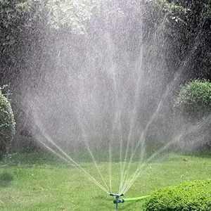 Garden Sprinkler 360 Degree Rotating Lawn Sprinkler Large Area Coverage Adjustable Weighted Gardening Watering System Roof Sprinkler