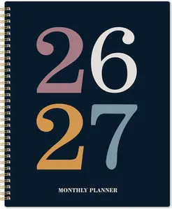 2026-2027 Monthly Planner  2026 2027 Planner from July 2026  Deccember 2027 Monthly Planners 8.5''x11'' 18 Months with Tabs Large Daily Blocks Double Inner Pocket