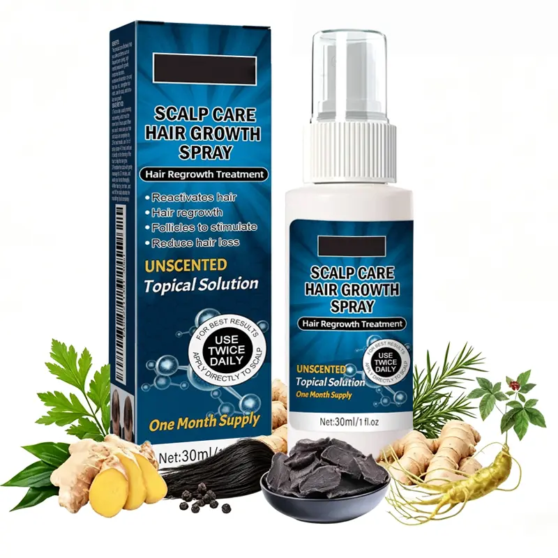 Rosemary Scalp Care Spray, Botanical Hair Serum Mist for Women & Men, Lightweight Hydrating Formula Helps Improve Hair Texture and Maintain Healthy Looking Hair