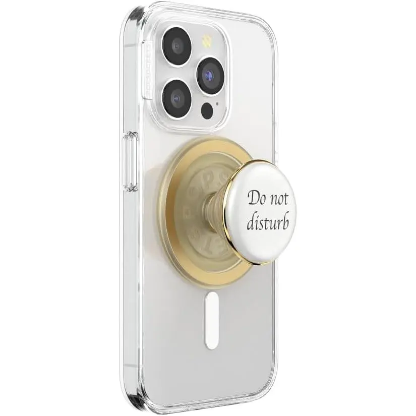 PopSockets Phone Grip for MagSafe, Magnetic Holder, Phone Stand, White - Resin DND