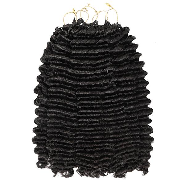 Deep Wave Feather Crochet Human Hair for Mircale Knots Human Hair Bundles Pre- Separeted 50g/ Bundle- Knotless Boho Braids, 5-6 Bundles for Full Head SpringStatements