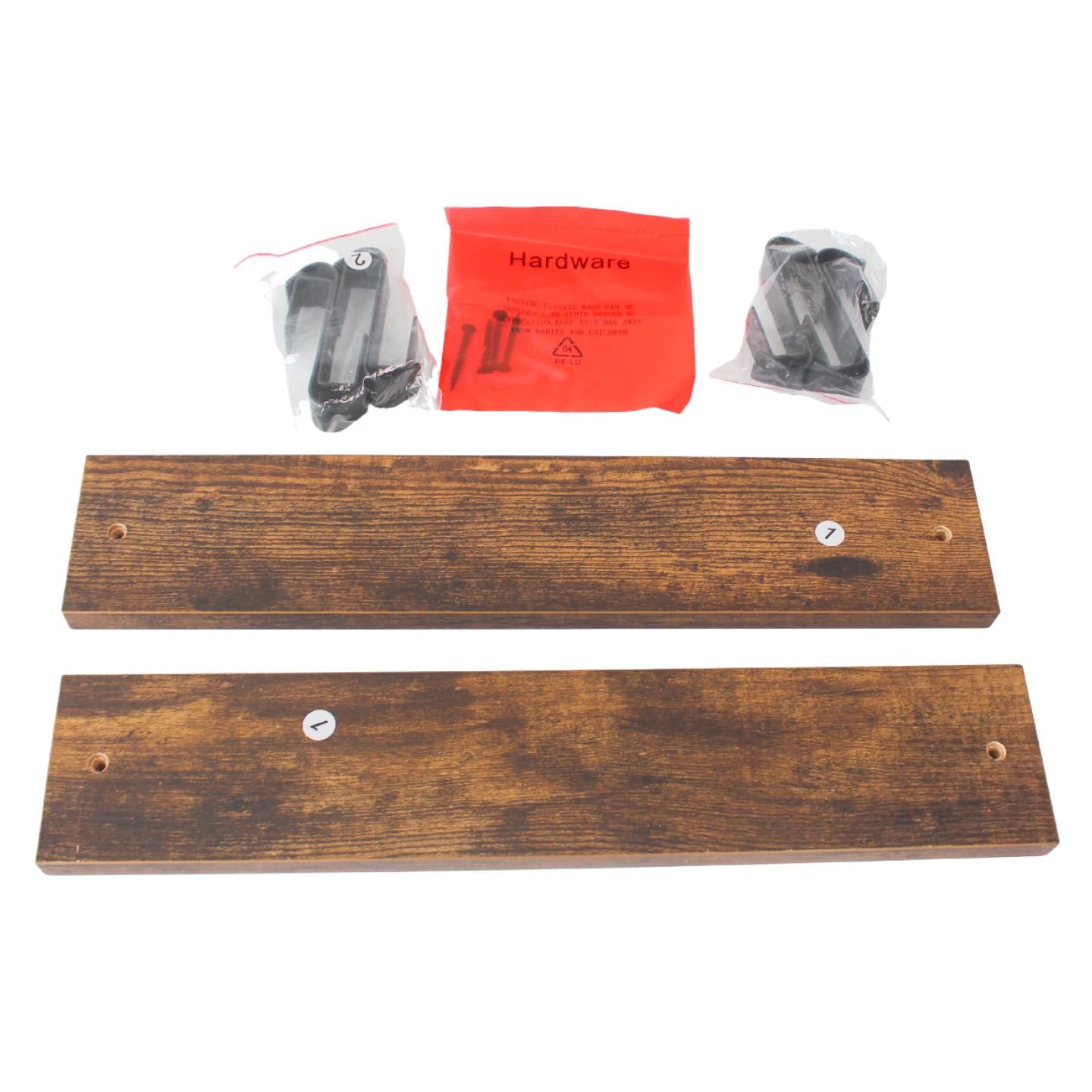 Coat Rack Wall Mount 15.7 Inches with 4 Hooks Rustproof Design for Hanging Coat Hat and Bag Wooden 15-20 Kg Capacity Sturdy Construction Space Saving Design